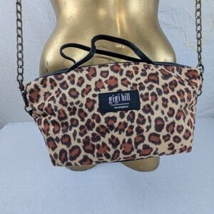 Flirty Fun Gigi Hill Animal Print Crossbody Bag With Chain Strap